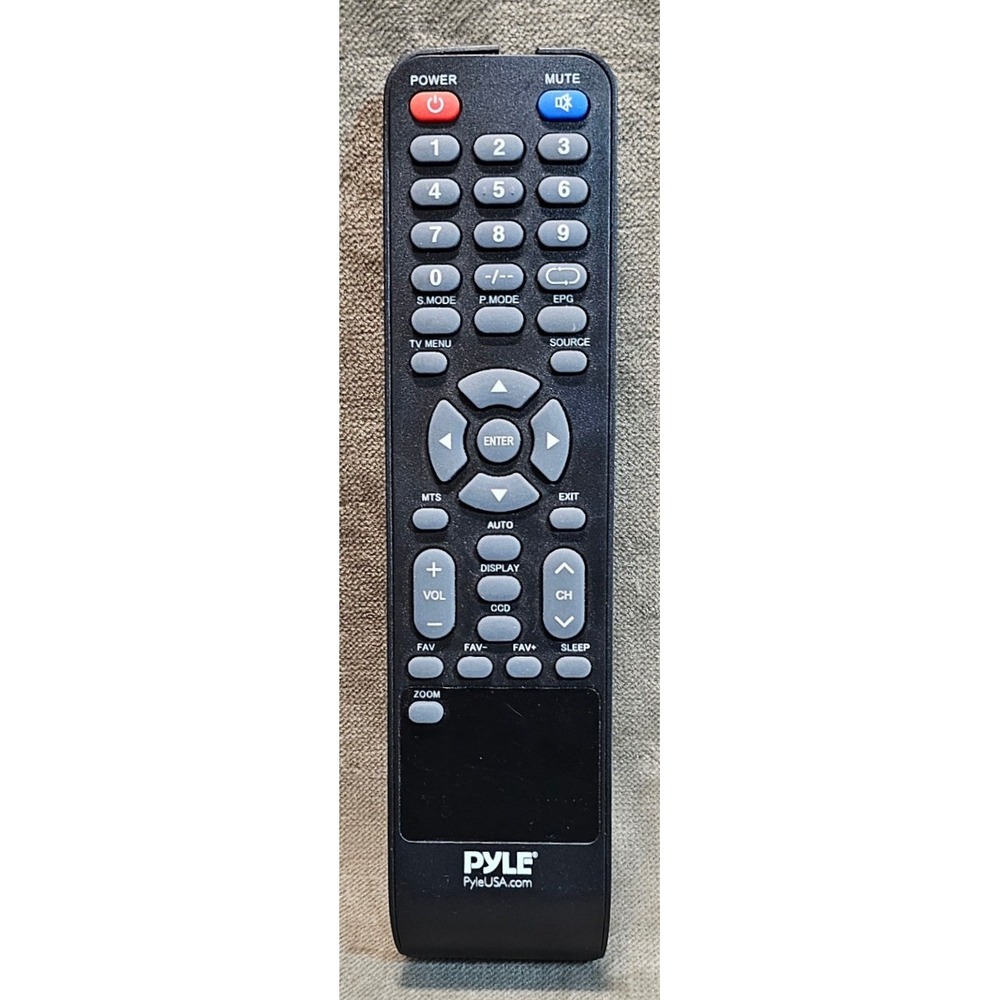 Pyle OEM Replacement Remote Control for LED TV Display Black Slim Design READ